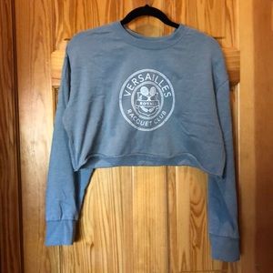 Cropped graphic sweatshirt